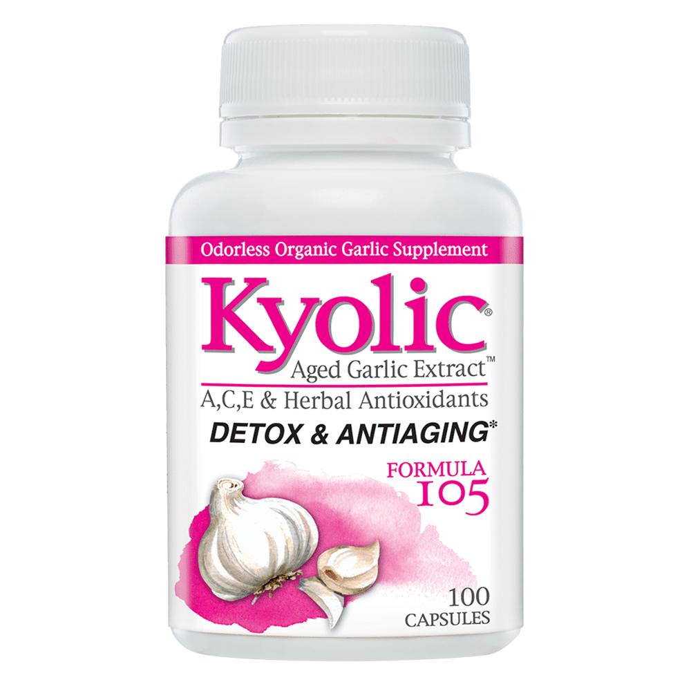 كايوليك - حبوب الثوم + تركيبة 105 للتخلص من السموم ومكافحة الشيخوخة
