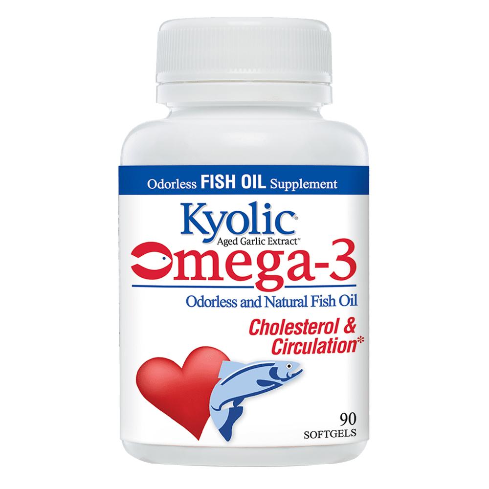 Kyolic - Aged Garlic Extract - Omega-3 - Cholesterol & Circulation