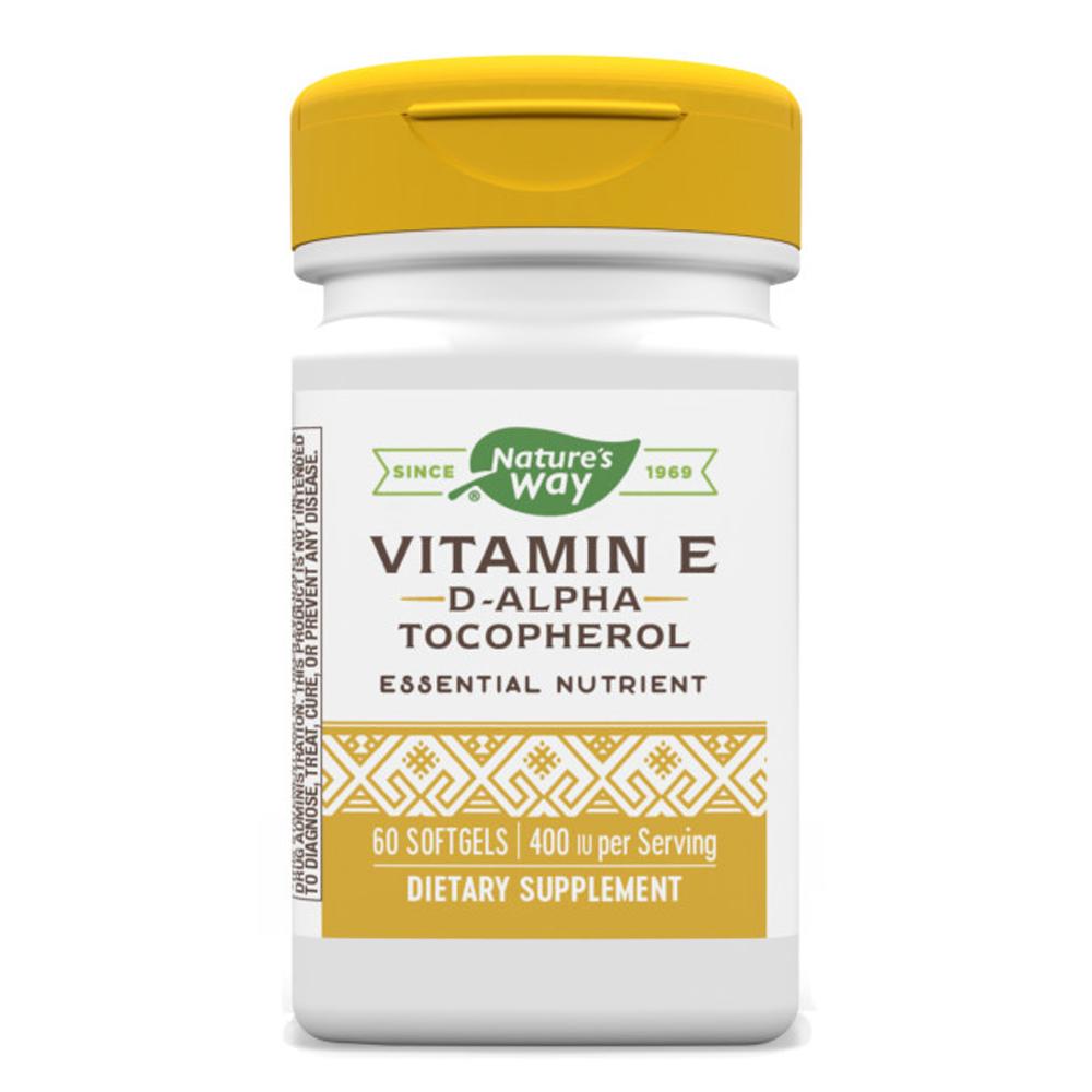 Natures Way - Vitamin E - D-Alpha Tocopherol 400IU 