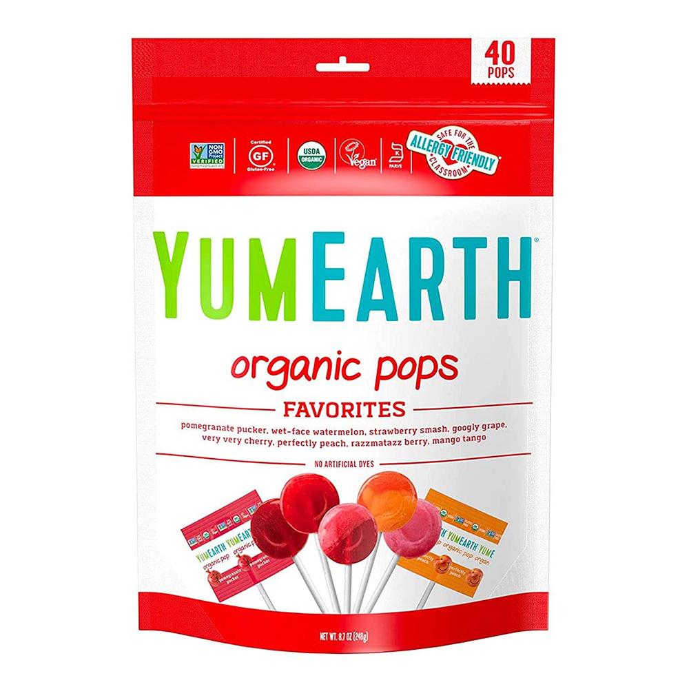 YumEarth - Organic Assorted Lollipops - 40 Pops