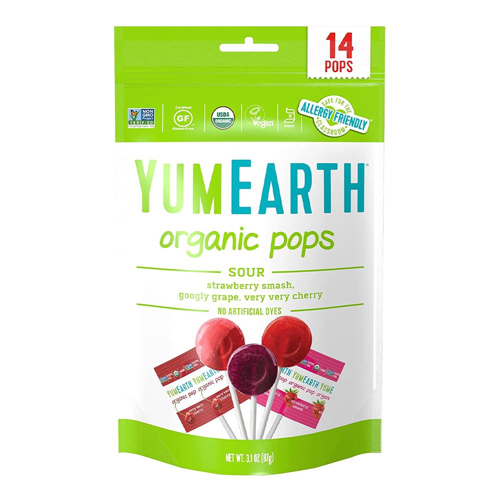 YumEarth - Organic Sour Lollipops - 14 Pops