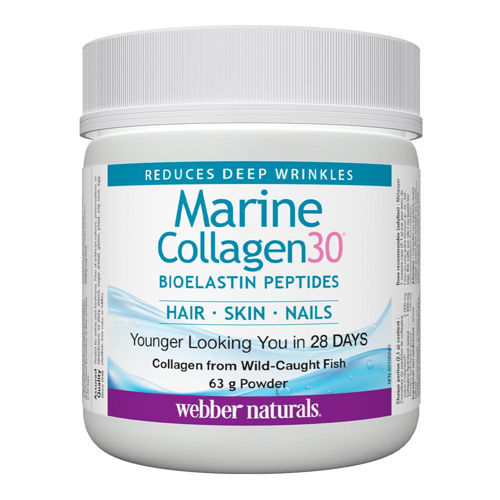 Webber Naturals - Marine Collagen30 Bioelastin Peptides Powders