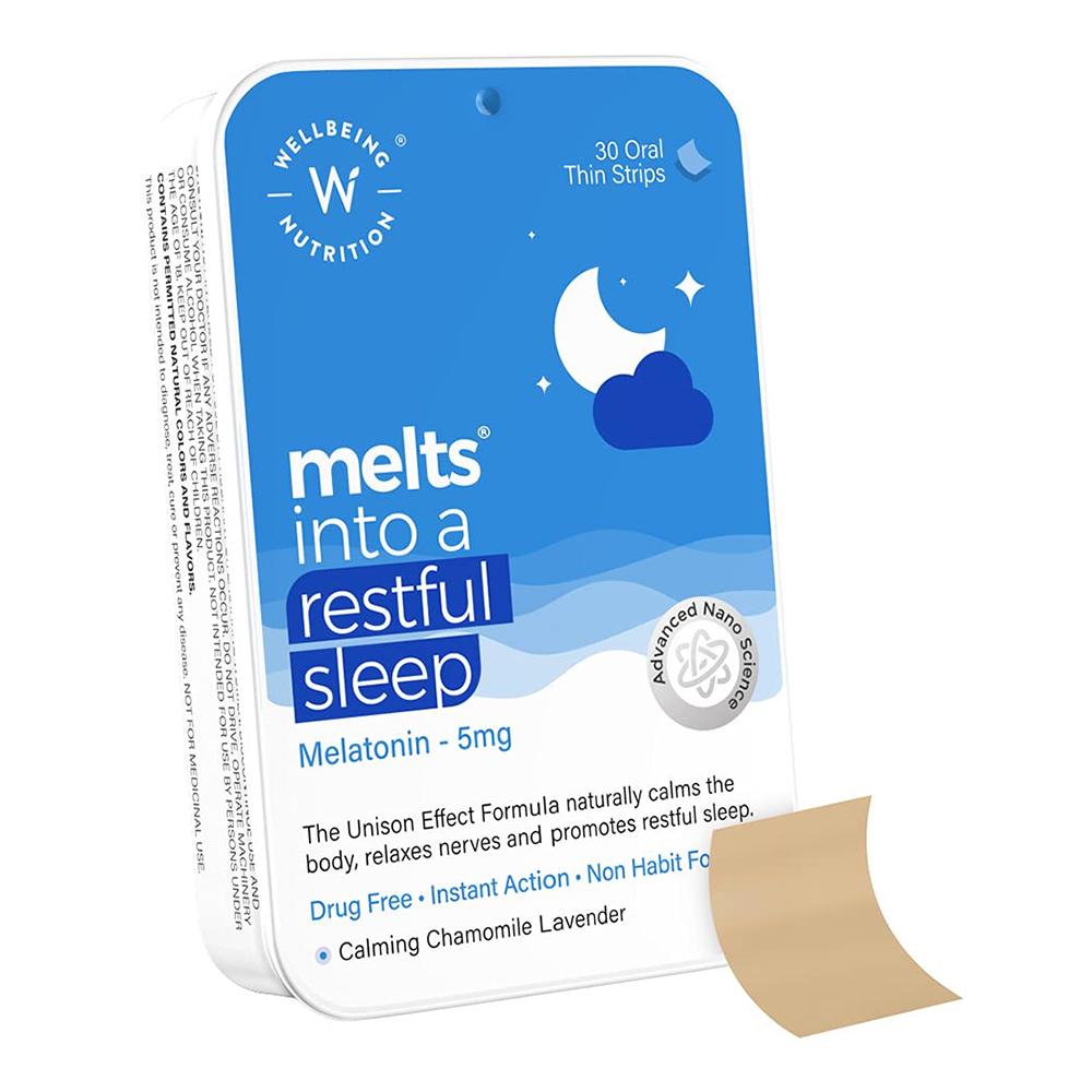 ويل بينغ نيوترشن - لتحسين النوم الهادئ مع الميلاتونين الطبيعي - قابل للذوبان