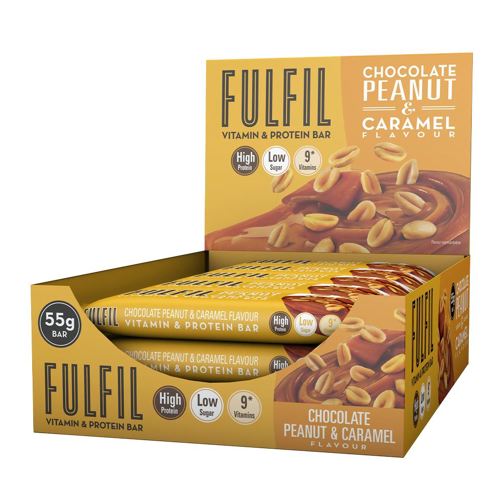 Fulfil Nutrition - Vitamin & Protein Bar - Chocolate Peanut & Caramel - Box of 15
