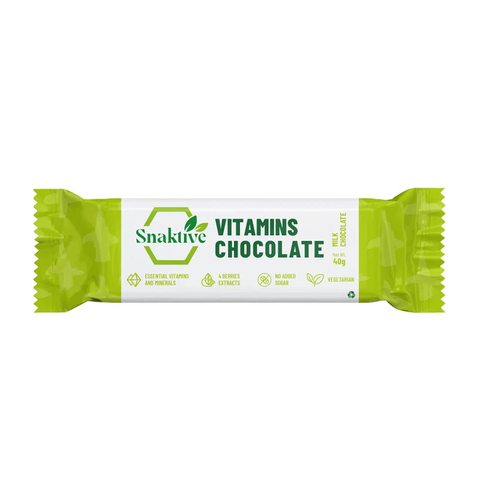 Snaktive - Vitamins Chocolate Bar