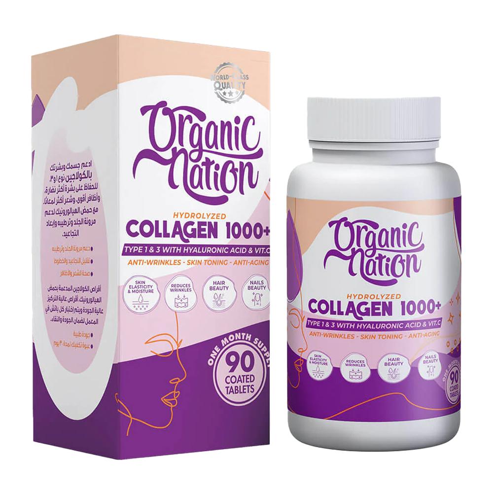 Organic Nation - Hydrolyzed Collagen 1000+