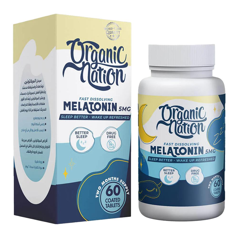 Organic Nation - Fast Dissolving Melatonin 5mg