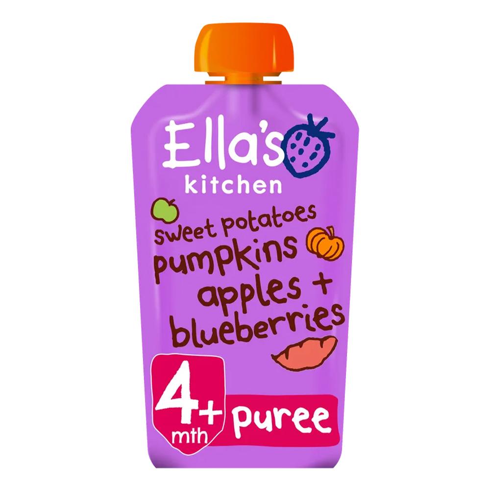 Ellas Kitchen - Organic Sweet Potatoes, Pumpkins, Apples & Blueberries Puree Baby Pouch