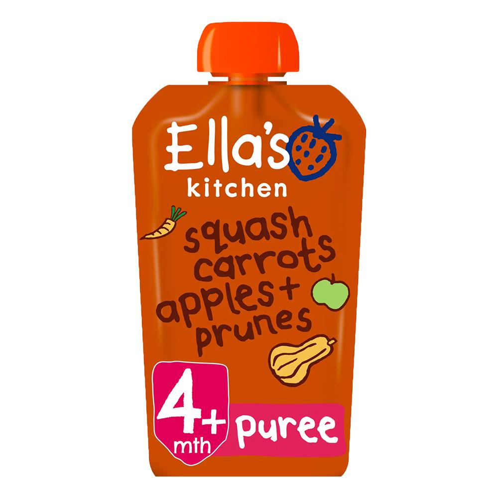 Ellas Kitchen - Organic Butternut Squash, Carrots, Apples & Prunes Puree Baby Pouch