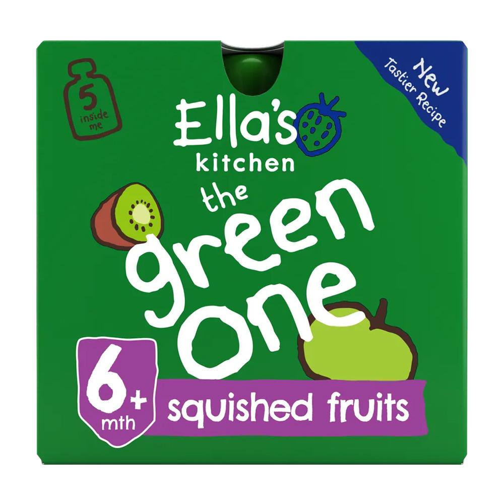 Ellas Kitchen - Organic The Green One Smoothie Multipack Baby Pouch