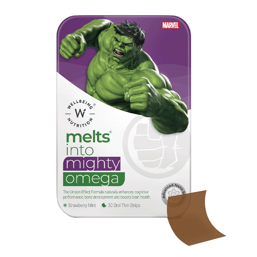 Wellbeing Nutrition - Melts Marvel Mighty Omega for Kids