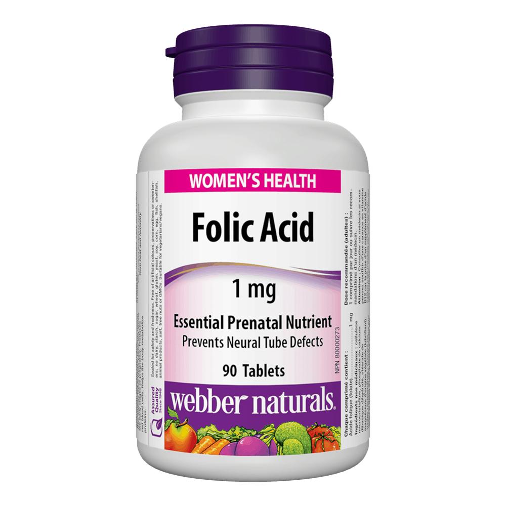 Webber Naturals - Folic Acid 1 mg
