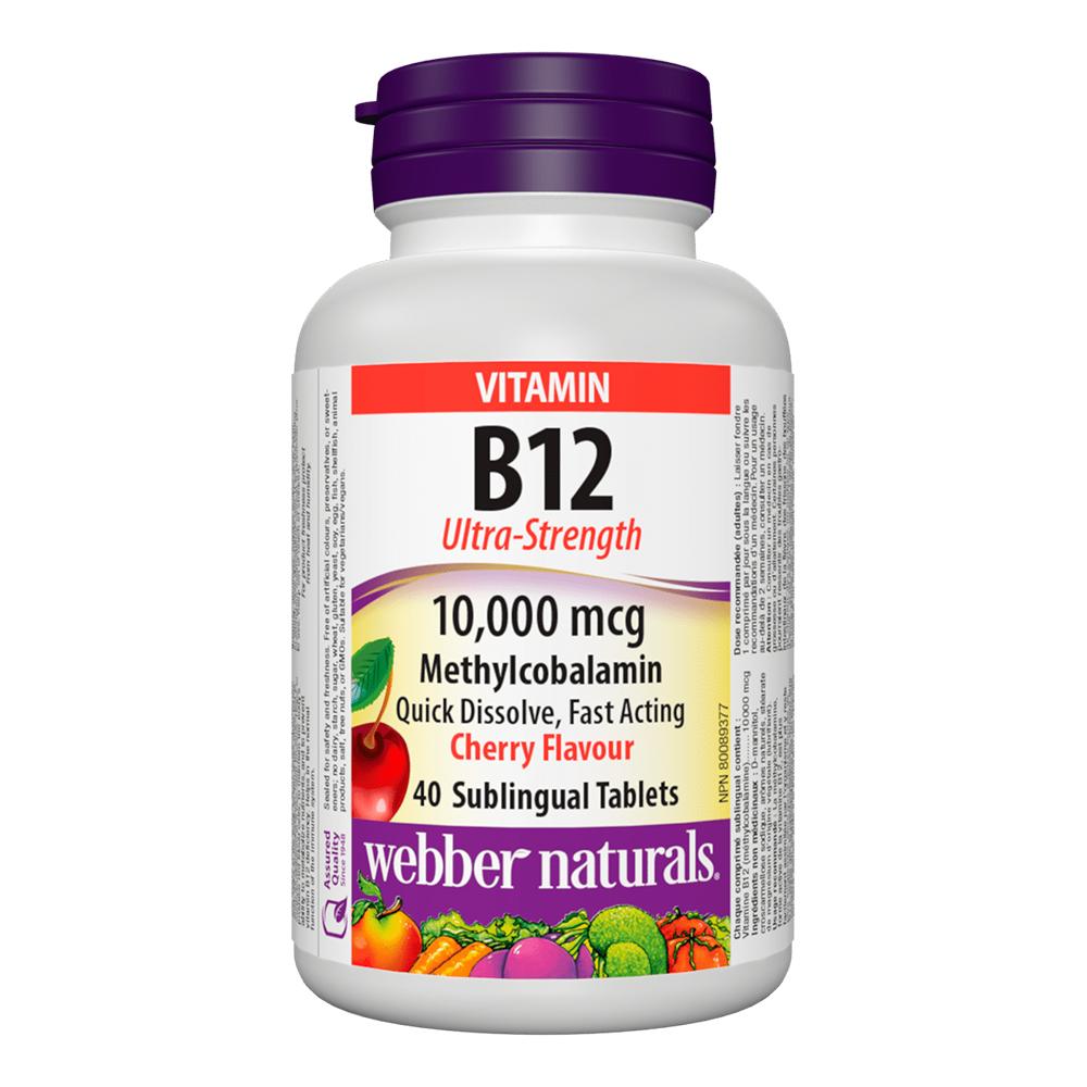 Webber Naturals - Vitamin B12 Ultra-Strength 10,000 mcg