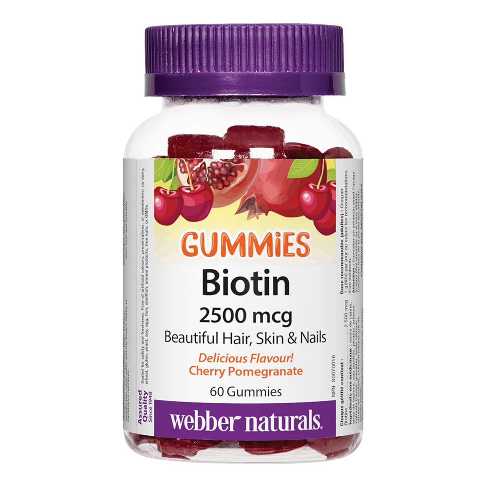 Webber Naturals - Biotin Gummies 2500 mcg 