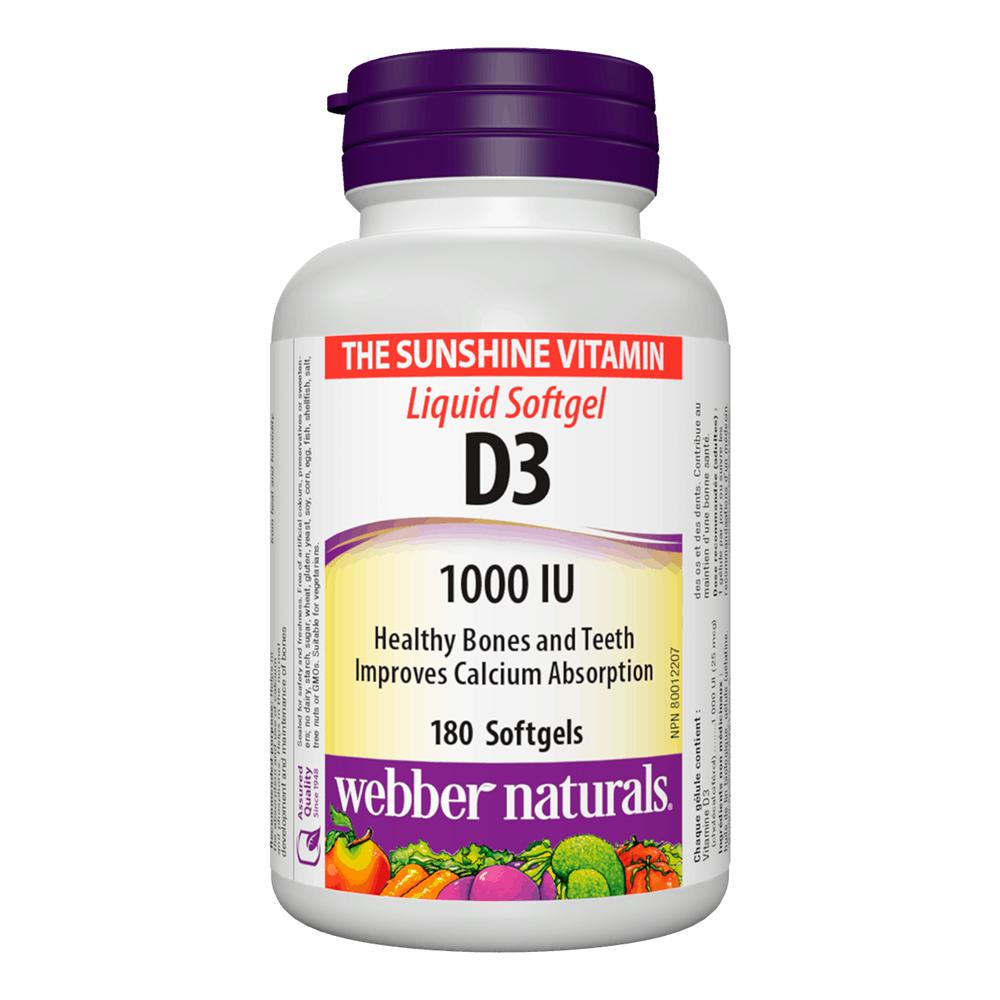 Webber Naturals - Vitamin D3 1000 IU