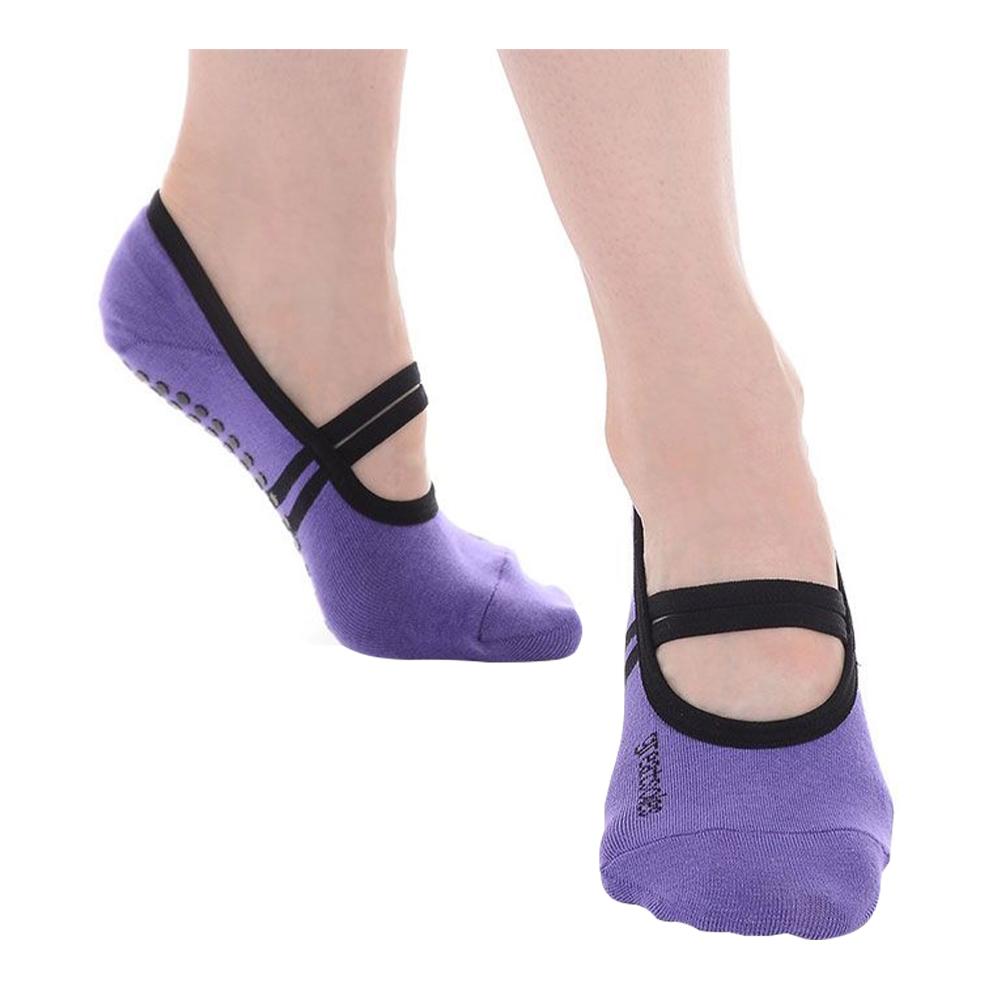 Great Soles - Classic Ballet Grip Sock - Violet/Black