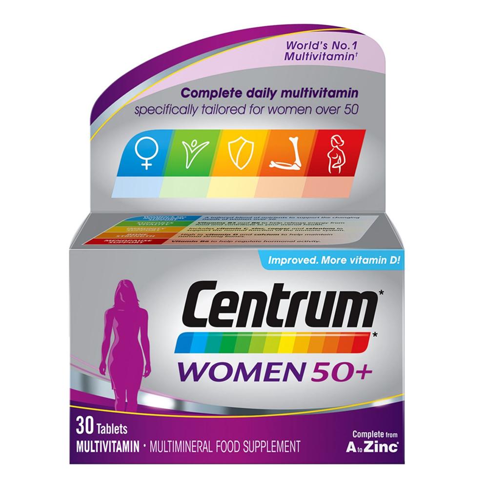 سنتروم - ملتي فيتامين للنساء 50+