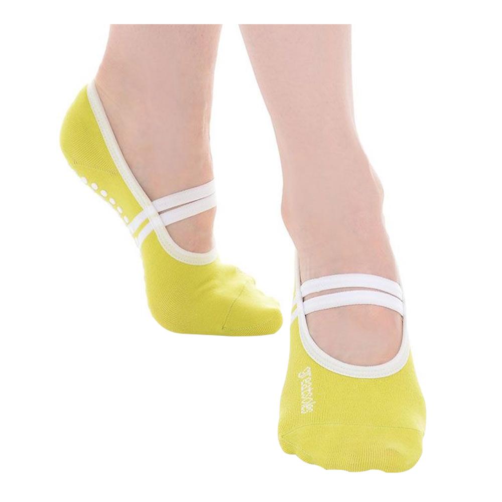 Great Soles - Classic Ballet Grip Sock - Lime/White