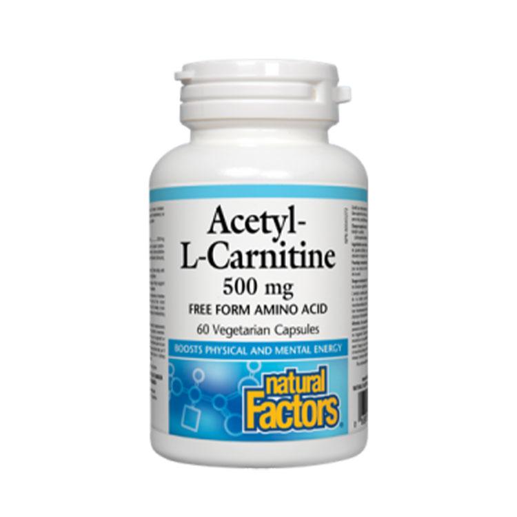 Natural Factors Acetyl-L-Carnitine 500 mg