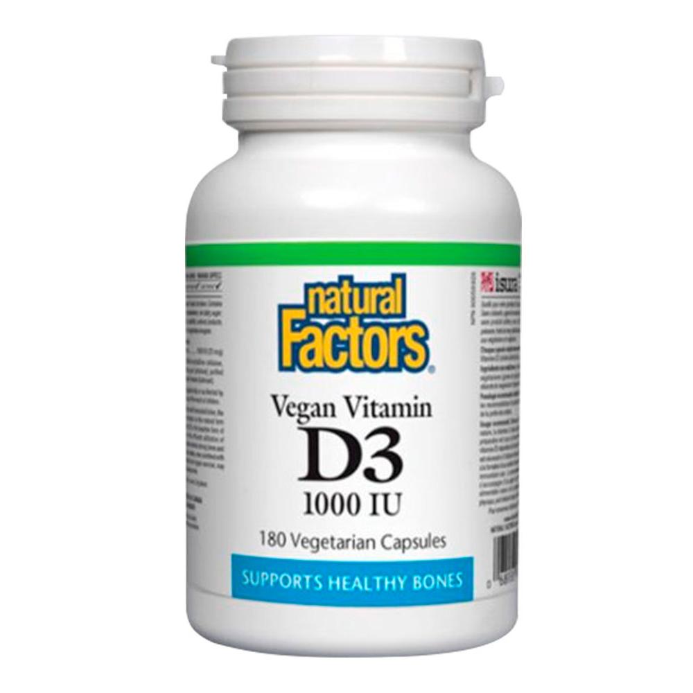 Natural Factors Vegan Vitamin D3 1000 IU