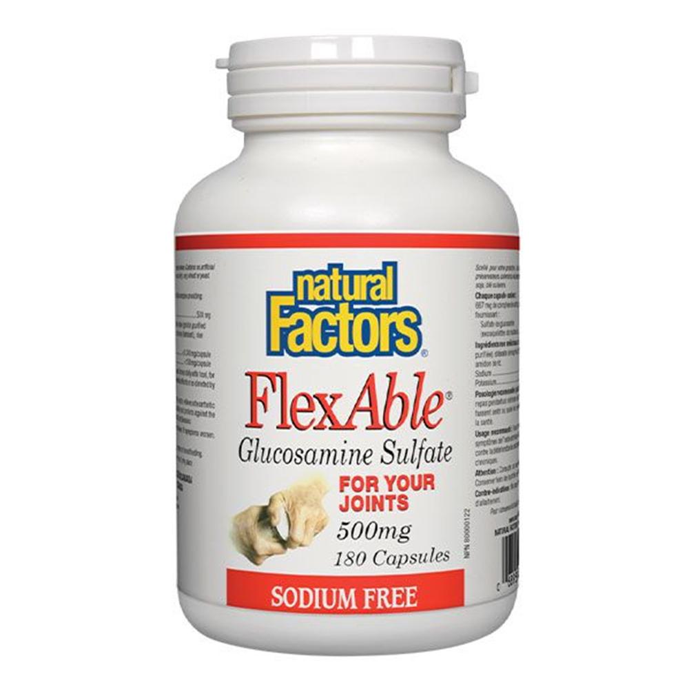 Natural Factors FlexAble Glucosamine Sulfate 500 mg
