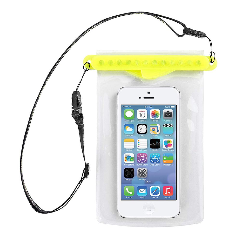 GoBag - Dolphin Self Sealing Dry Bag for All Smartphones Waterproof to 30m Yellow