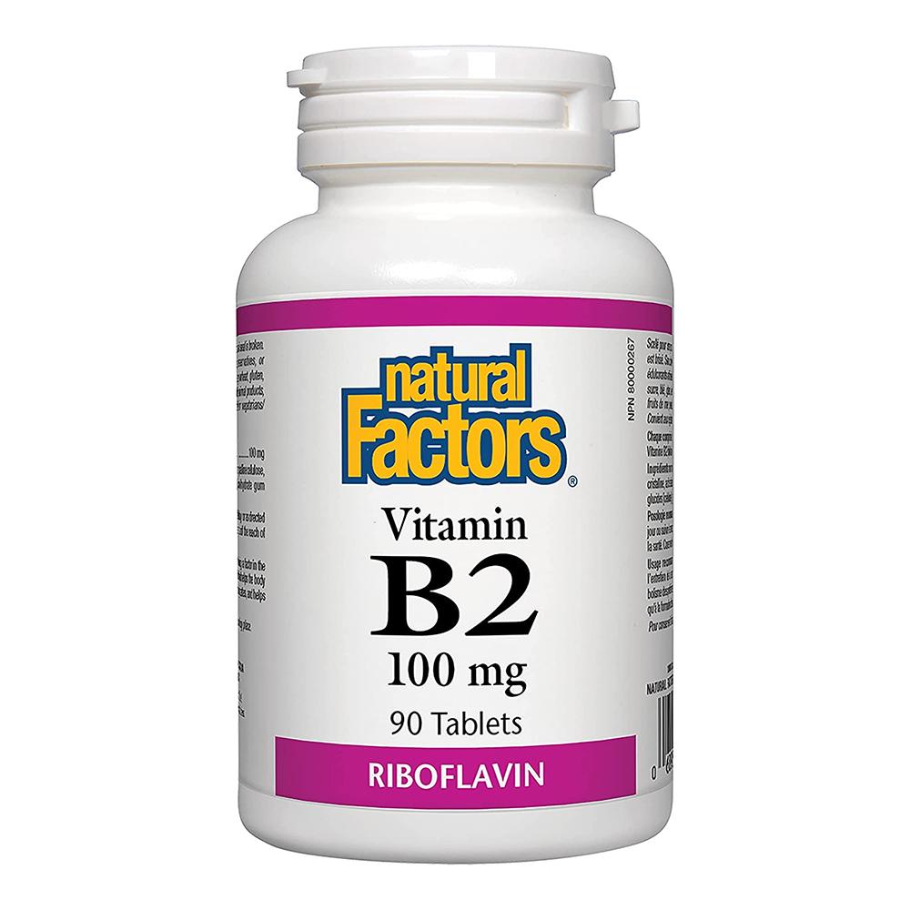 ناتشورال فاكتورز - فيتامين ب2 ريبوفلافن 100 مغ