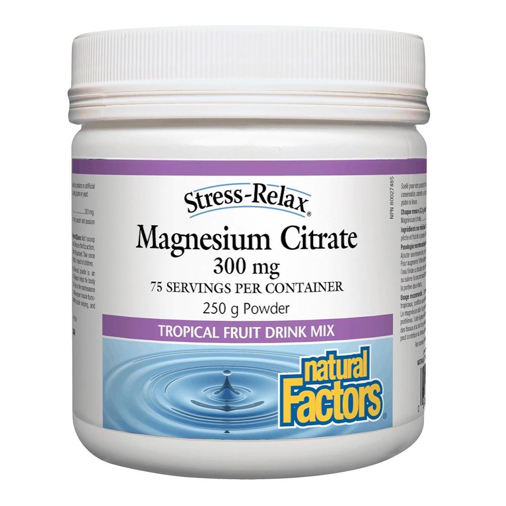 Natural Factors Stress-Relax Magnesium Citrate 300 mg 