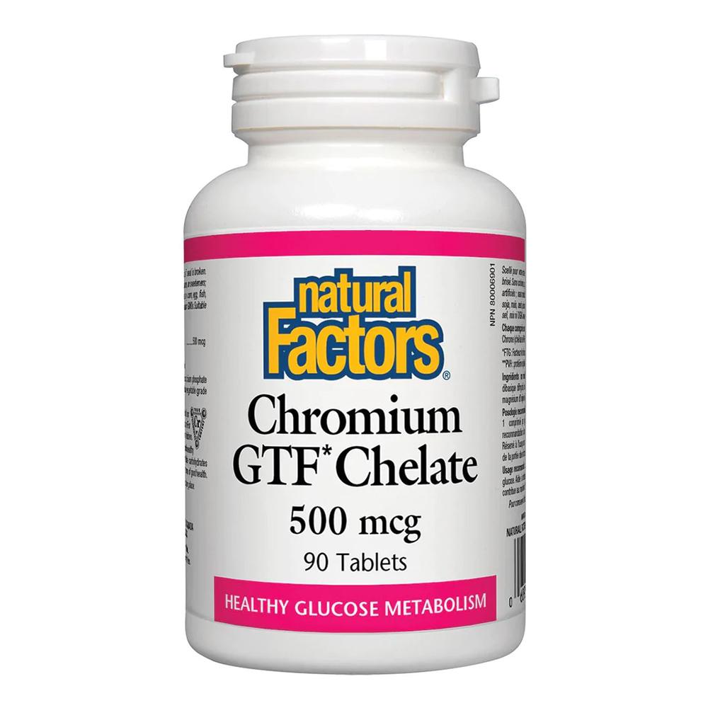 Natural Factors - Chromium GTF Chelate 500mcg