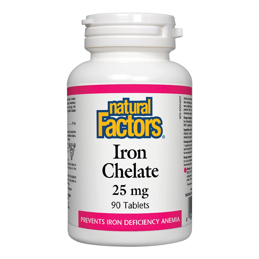 Natural Factors - Iron Chelate 25mg