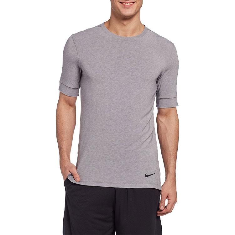 Nike Men's Dry Top Short Sleeve Transcend - Grey