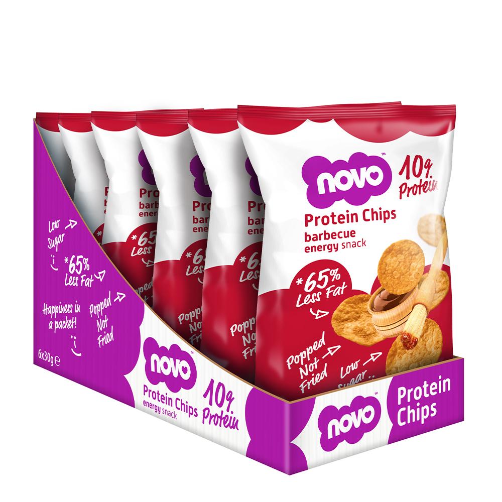 نوفو بروتين شيبس - صندوق 6 أكياس