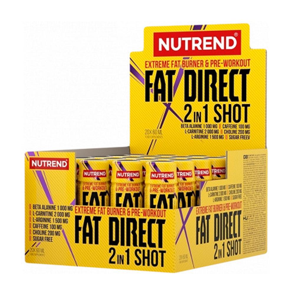 Nutrend - Fat Direct & Pre-workout 2 in 1 Shot - Box of 20