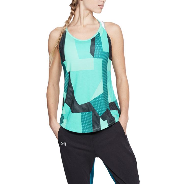 Under Armour - Speed Stride Printed Tank - Tropical Tide/Desert 