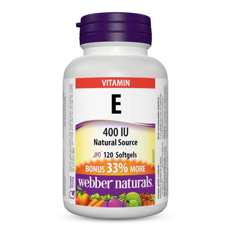 Webber Naturals - Vitamin E Natural Source 400 IU