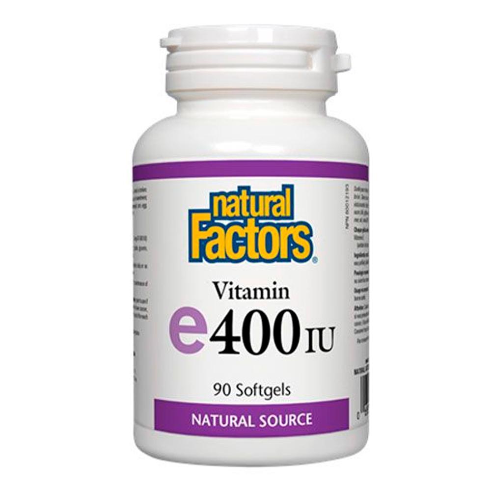 Natural Factors Vitamin E 400 IU, Natural Source