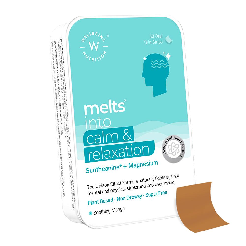 Wellbeing Nutrition - Melts Calm & Relaxation for Stress Relief