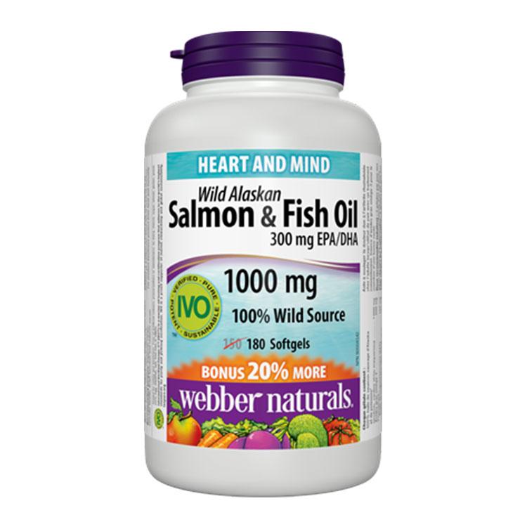 Webber Naturals - Heart & Mind - Wild Alaskan Salmon Oil