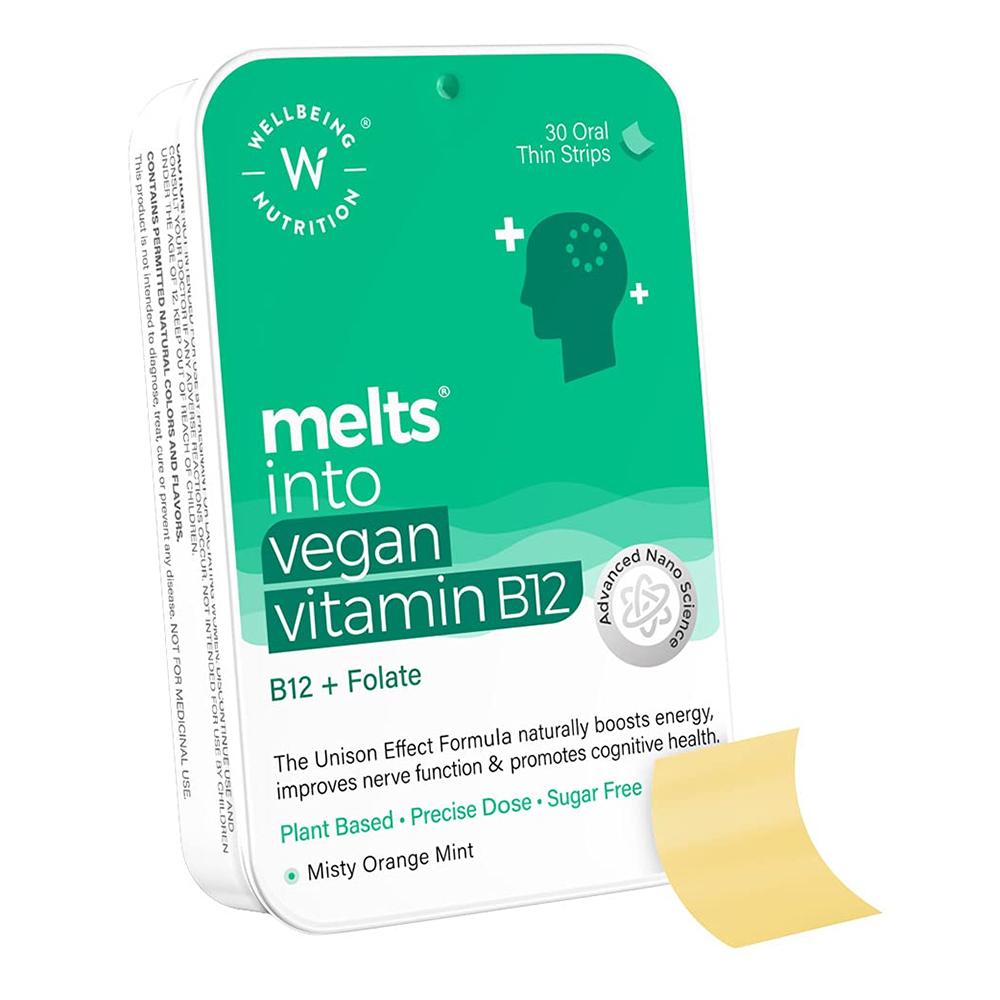 Wellbeing Nutrition - Melts Vegan Vitamin B12 for Mood & Memory