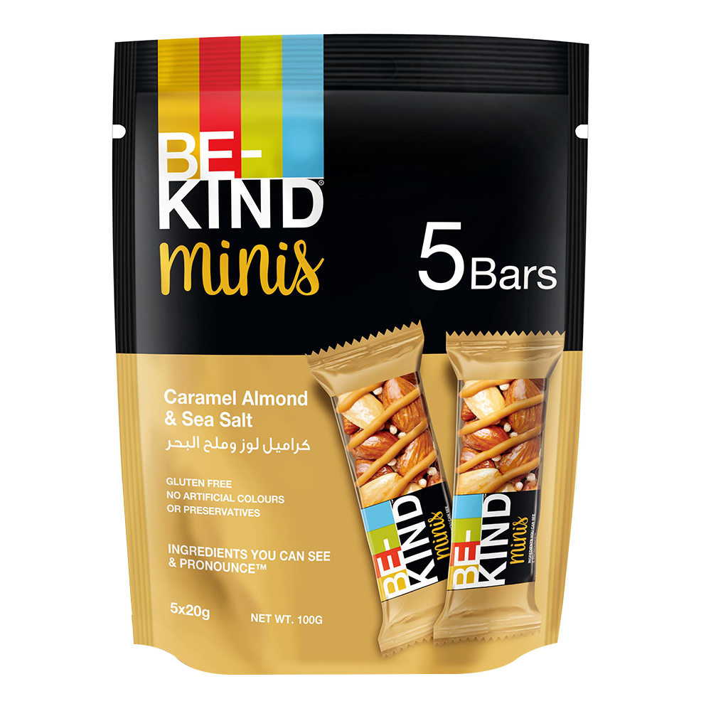 Be Kind - Minis - Caramel Almond & Sea Salt - 5 Bars