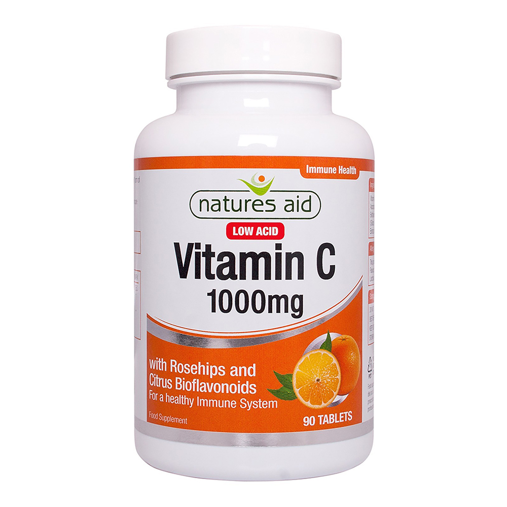 Natures Aid - Vitamin C Low Acid 1000mg