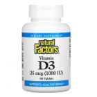 Natural Factors Vitamin D3 1,000 IU