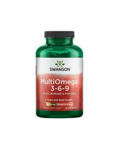 Swanson MultiOmega 3-6-9 Flax, Borage & Fish Oils