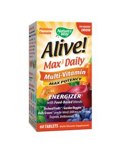 Natures Way - Alive - Max3 Daily Multivitamin - No Added Iron