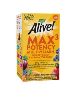 Natures Way - Alive - Max3 Daily  Multivitamin - No Added Iron