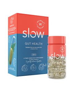 Wellbeing Nutrition - Slow - Gut Health - 20 Billion CFU Pre & Probiotic for Enhanced Digestion