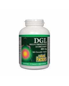 Natural Factors DGL Deglycyrrhizinated Licorice Root 400 mg