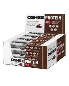 أوشي - بروتين بار - شوكولاتة بالحليب - صندوق 16 قطعة