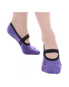 Great Soles - Classic Ballet Grip Sock - Violet/Black