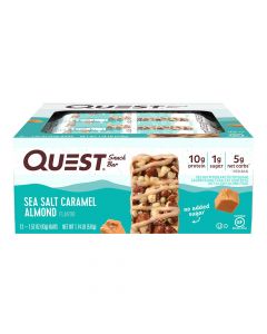 Quest Nutrition - Snack Bar -Sea Salt Caramel Almond - Box of 12